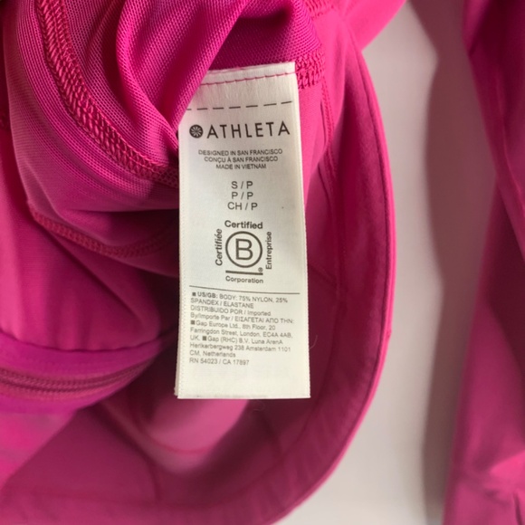 Women’s Pink Buttery soft Athleta Salutation full zip jacket sport athleisure - Picture 9 of 13